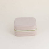 BOHM Paris - Square corduroy jewelry box: Bordeaux.