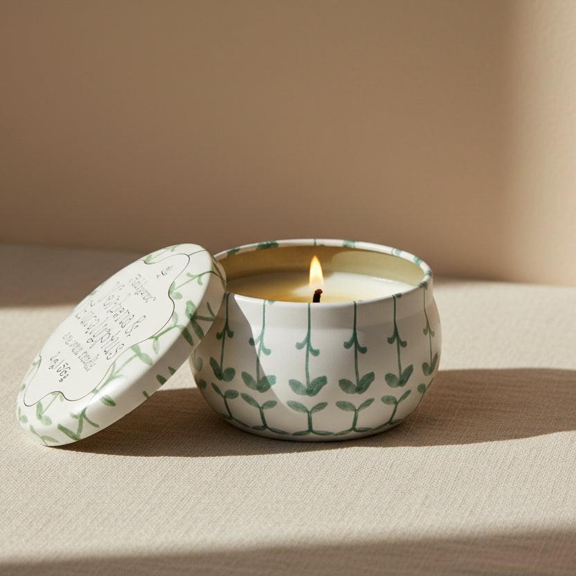 Tulip Tin Candle - Verbena & Lemongrass