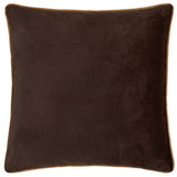 Riva Home - Meridian Velvet Cushion Chocolate/Caramel: Chocolate/Caramel / Polyester Filled / 55 x 55cm
