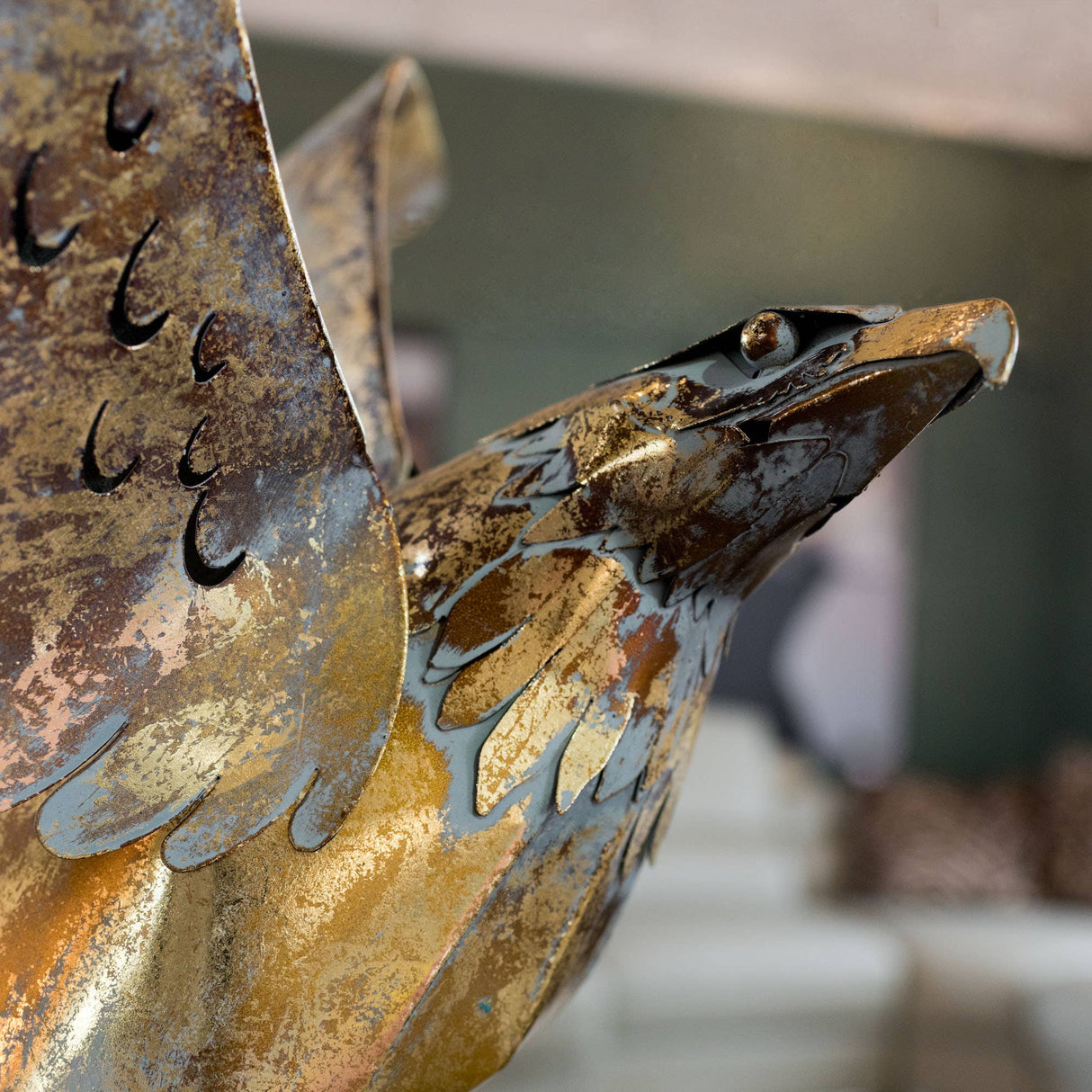 Febland - Gold Eagle Sculpture