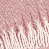 Riva Home - Isla Woven Tasselled Throw Heather: Heather / 130 x 180cm