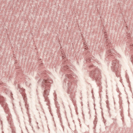 Riva Home - Isla Woven Tasselled Throw Heather: Heather / 130 x 180cm