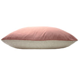 Riva Home - Contra Velvet Cushion Blush: Blush / Polyester Filled / 40 x 60cm.