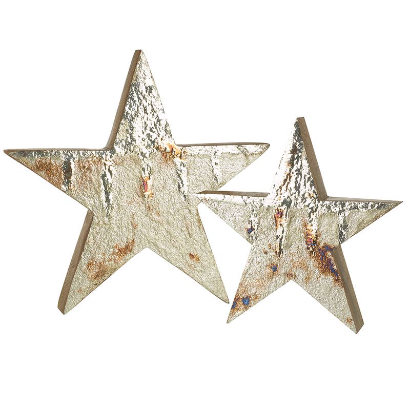 Heaven Sends - WOODEN STARS WITH GOLD LEAF SET