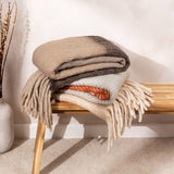Riva Home - Rawton Ombre Throw Flint/Black: Flint/Black / 130 x 180cm