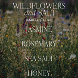 Sweet Water Decor - Wildflowers and Salt 9 oz Soy Candle - Summer Home Decor