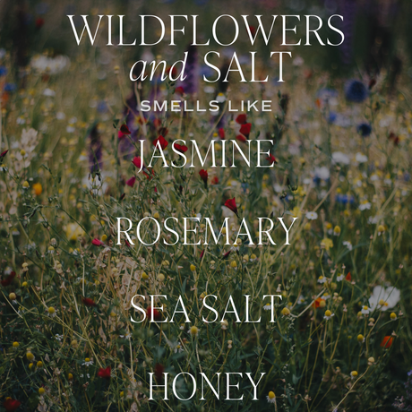 Sweet Water Decor - Wildflowers and Salt 9 oz Soy Candle - Summer Home Decor