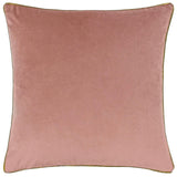 Riva Home - Meridian Velvet Cushion Blush/Gold: Blush/Gold / Polyester Filled / 55 x 55cm.