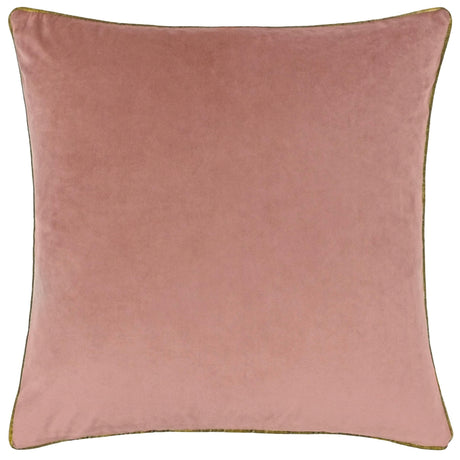 Riva Home - Meridian Velvet Cushion Blush/Gold: Blush/Gold / Polyester Filled / 55 x 55cm.