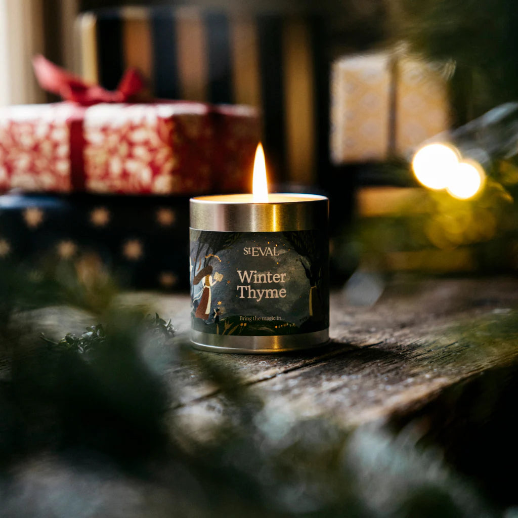 Winter Thyme Scented Tin Candle