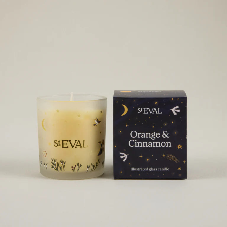 Orange & Cinnamon Christmas Wonderland Glass Candle