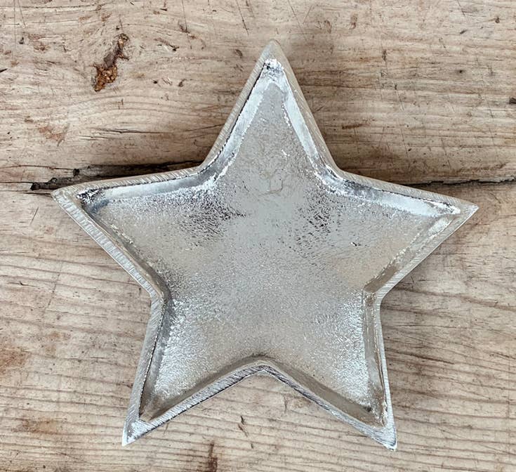 Gainsborough Giftware x Portland Living - Silver Star Plate, 15cm