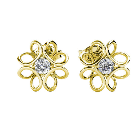 CARALI / MYC Paris - Daffodil Earrings - Gold and Crystal