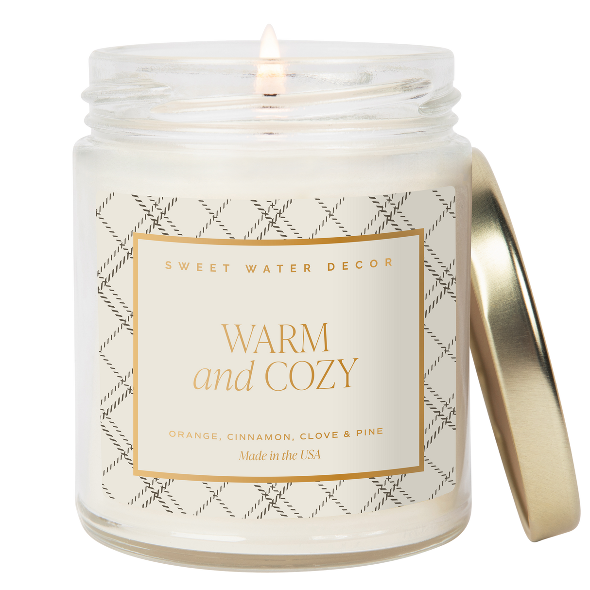 Warm and Cozy Scented Soy Candle
