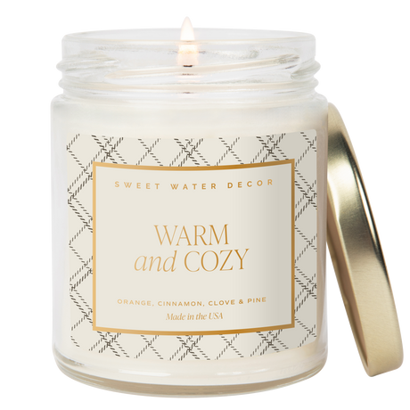 Warm and Cozy Scented Soy Candle
