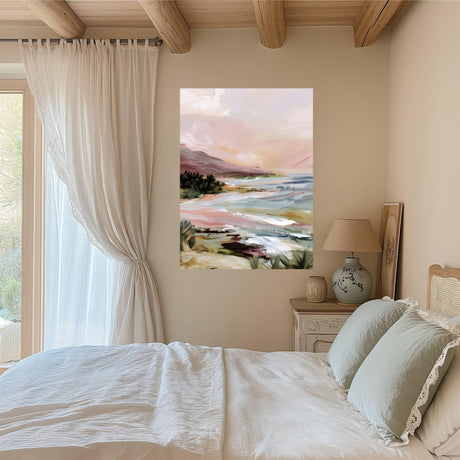 Coastal Landscape Art Print A3