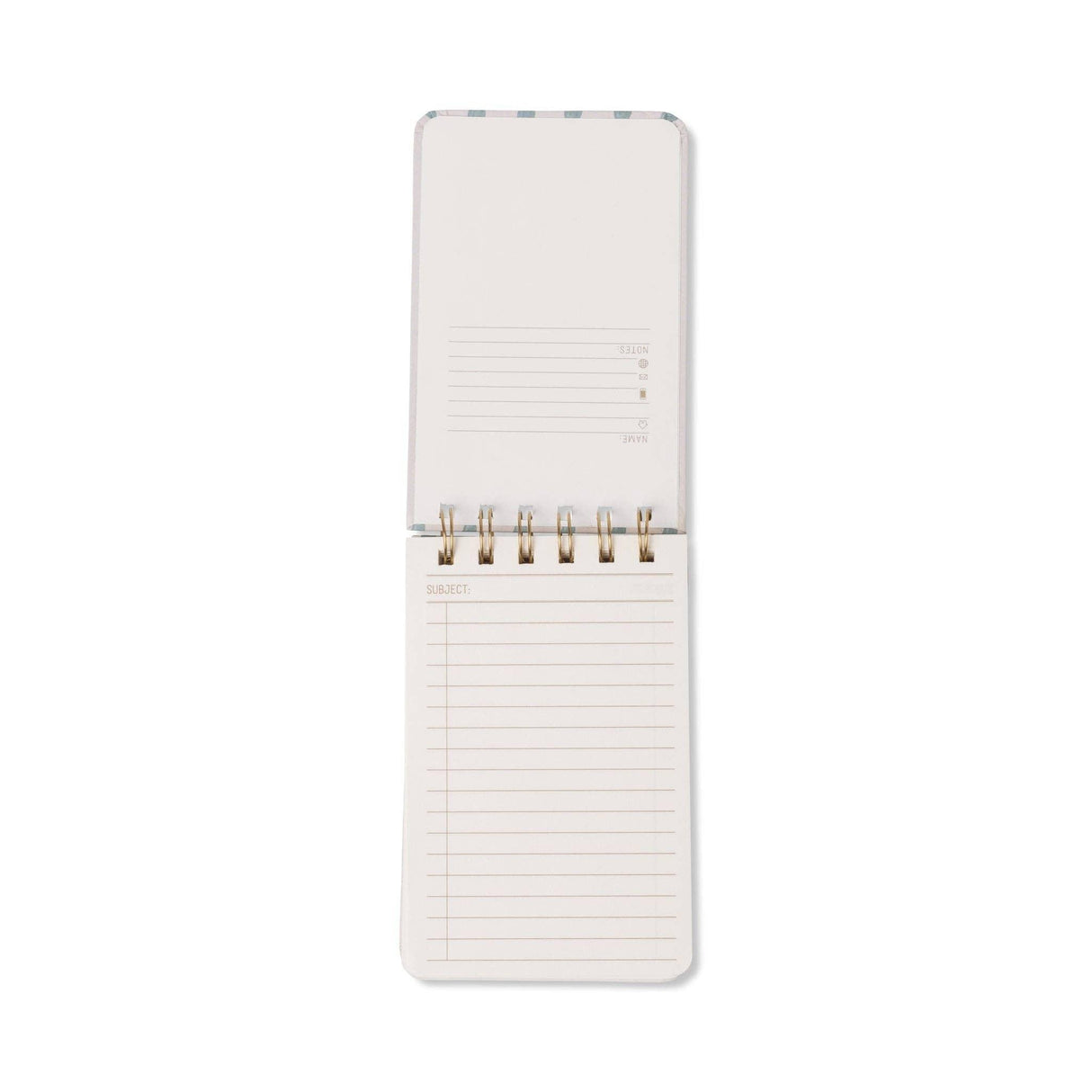 Tulip Twin Wire Notepad - Wavy Blue