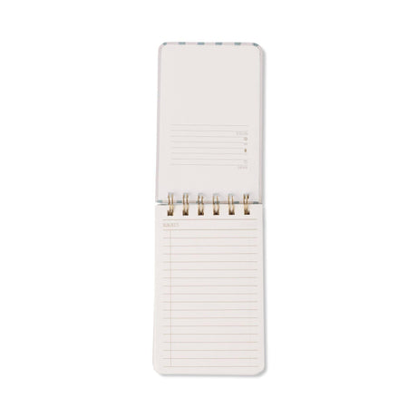 Tulip Twin Wire Notepad - Wavy Blue