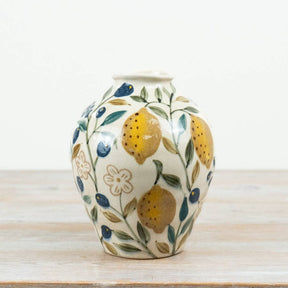 Gainsborough Giftware x Portland Living - Lemon Glaze Vase, 21.5cm.