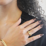 CARALI / MYC Paris - Prestige Ring - Gold and Crystal: 56