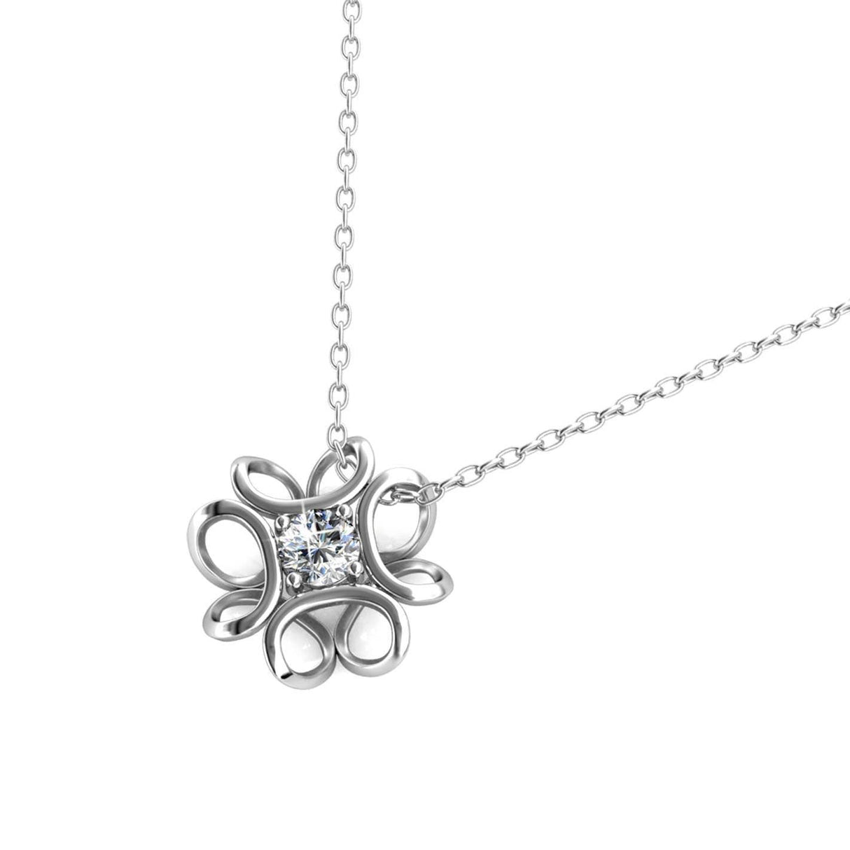 CARALI / MYC Paris - Daffodil Pendants - Silver and Crystal