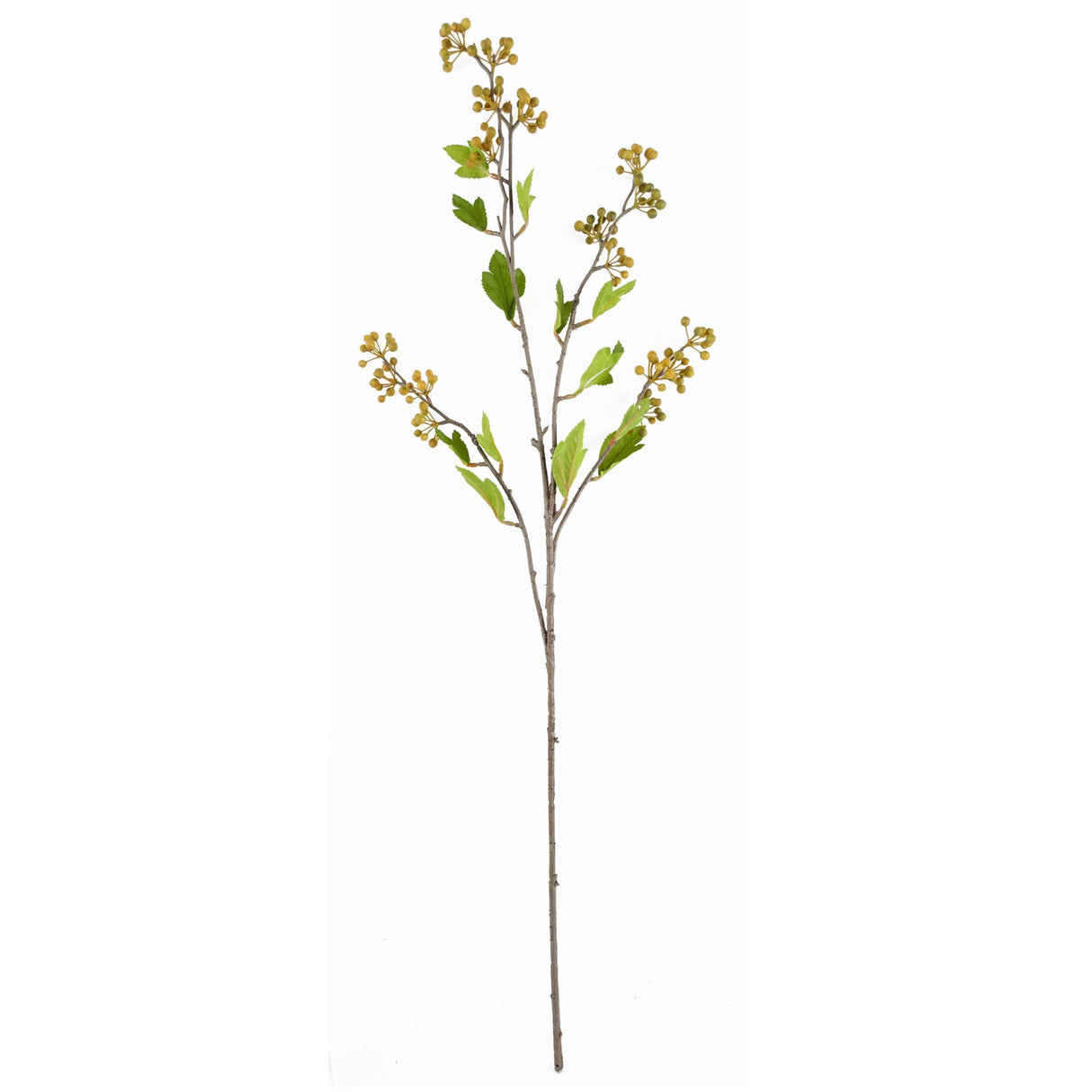 90cm Artificial Yellow Berry Stem – Realistic Faux Floral Decoration