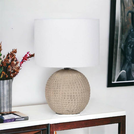 Terracotta Bobble Table Lamp.