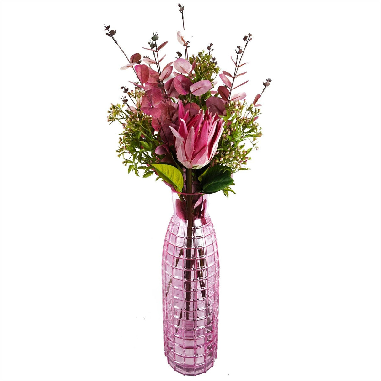 Pink Eucalyptus Foliage Stem – 80cm Artificial Floral Stem