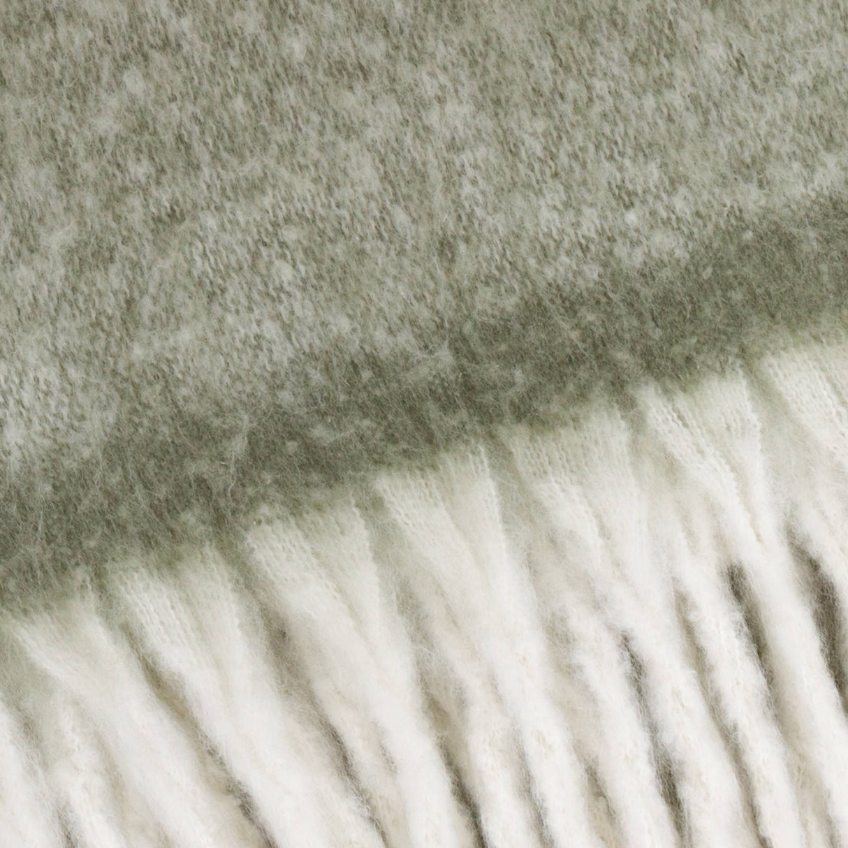 Riva Home - Cozy Woven Tasselled Throw Green: Green / 140 x 180cm.