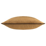 Riva Home - Meridian Velvet Cushion Caramel/Chocolate: Caramel/Chocolate / Polyester Filled / 55 x 55cm