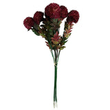 Large Pink Ball Dahlia Artificial Flower Stem – 70cm Faux Floral Stem