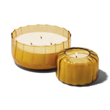 Designworks Collective - Paddywax Ripple Glass Candle - 340g - Golden Ember.