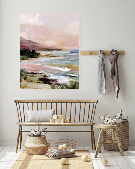 Coastal Landscape Art Print A3