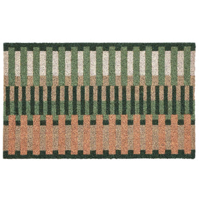 Phoenox Textiles - My Mat Printed Coir Pastel Broken Stripe Doormat: 45x75.