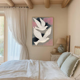 Flying Birds Abstract Art Print A3
