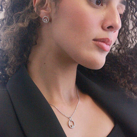 CARALI / MYC Paris - Desiree earrings - silver and crystal