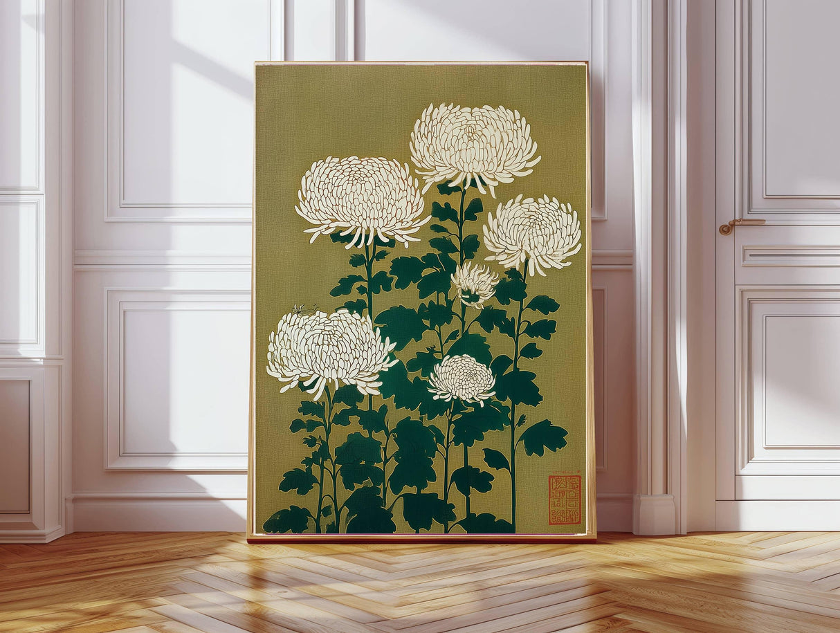 Japanese Chrysanthemum Art Print A3