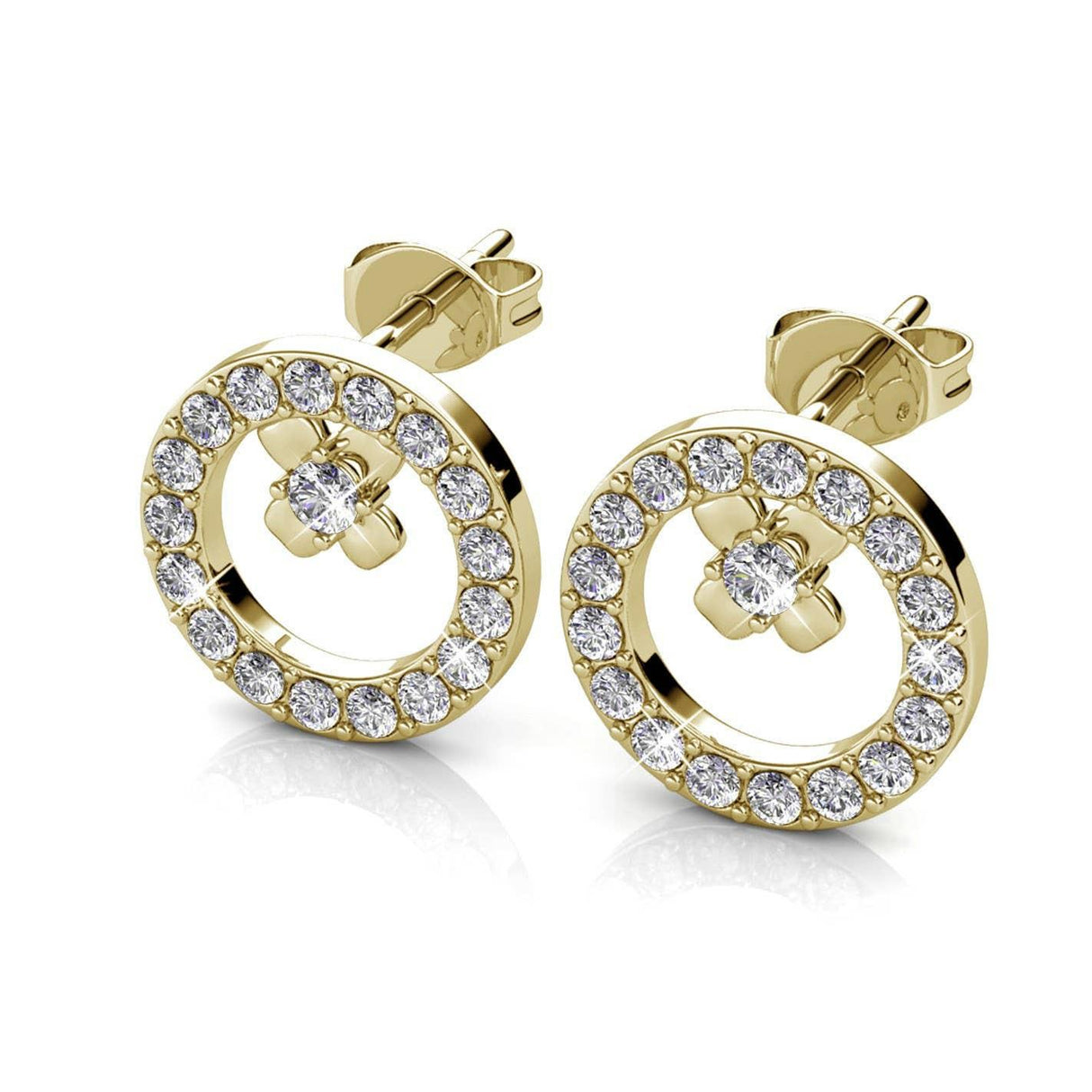 CARALI / MYC Paris - Eliza Earrings - Gold and Crystal