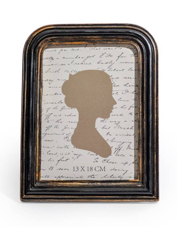 McGowan & Rutherford Ltd - Antiqued Ribbed Black 5x7" Photo Frame