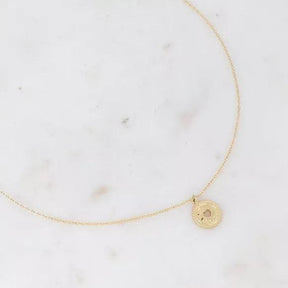 Tyma necklace - hammered pendant with openwork heart.