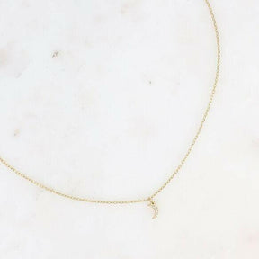 Moon Pendant Necklace.
