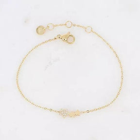 Comet Bracelet - 3 stars and zirconium.