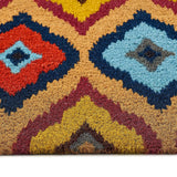 Phoenox Textiles - My Mat Printed Coir Bright Ikat Doormat: 045x075