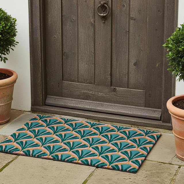 Durable coir doormat designed for effective dirt removal and long-lasting outdoor use