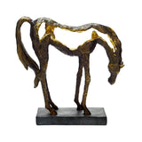 Bentley & Bo - Grazing Horse Statue.