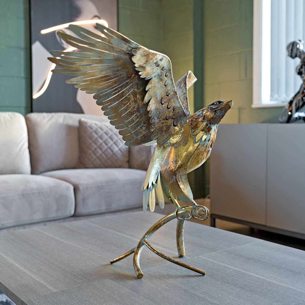 Febland - Gold Eagle Sculpture