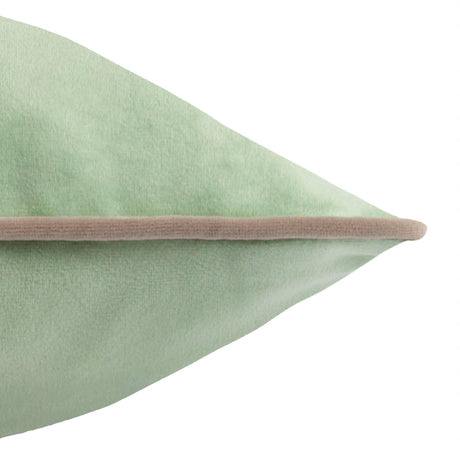 Square Velvet Cushion Eucalyptus/Natural