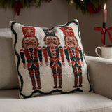 Riva Home - Nutcracker Trio Tufted Cushion Multicolour: Multi / Polyester Filled / 45 x 45cm
