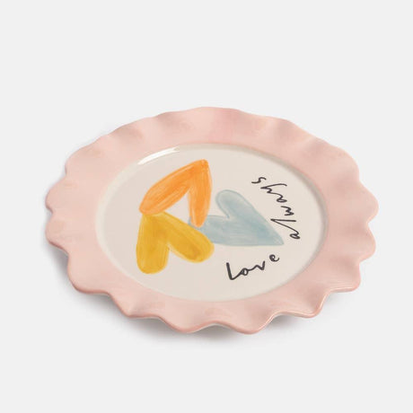 Caroline Gardner - Love Always Overlapping Hearts Plate