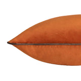 Riva Home - Meridian Velvet Cushion Pumpkin/Mocha: Pumpkin/Mocha / Polyester Filled / 55 x 55cm.